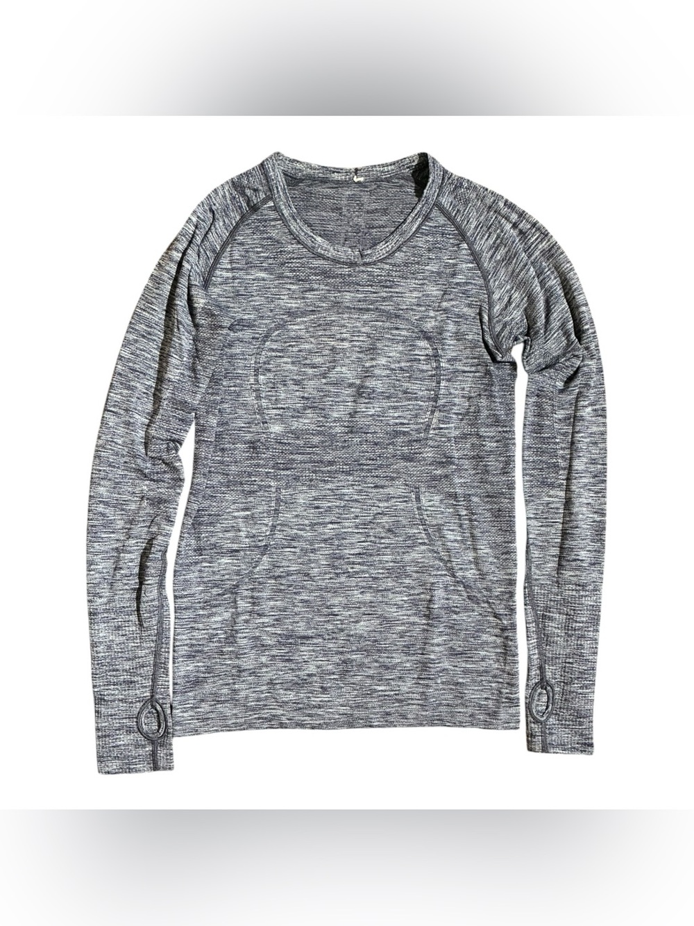 Lululemon Swiftly Tech Long Sleeve Heathered Gray Thumbhole Top